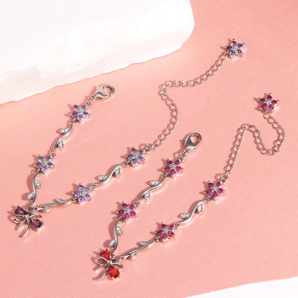 Ribbon Garden Bracelet - Misty and Molly