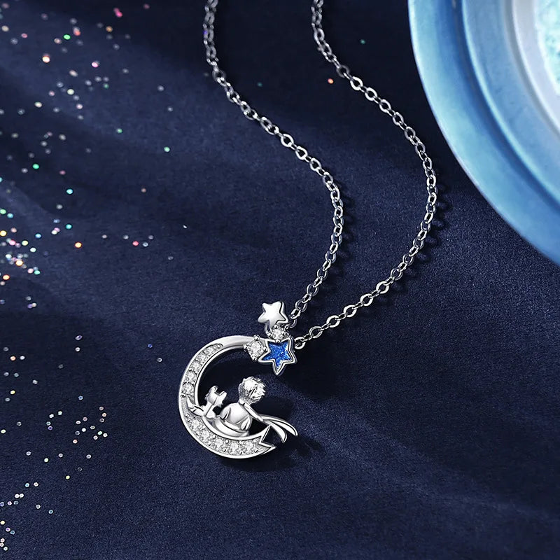 Little Prince and Fox Necklace and Earrings Set - Misty and Molly