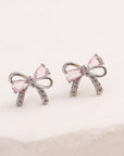 Crystal Bow Earrings - Misty and Molly