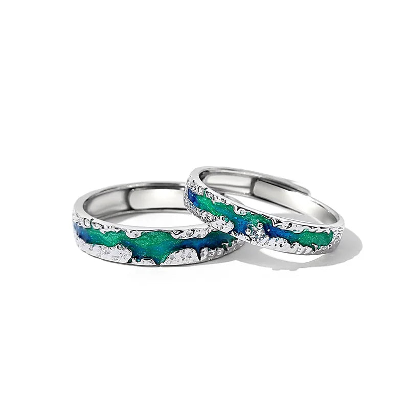 Aurora Promise Couple Rings - Misty and Molly