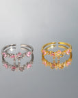 Crystal Bow Ring - Misty and Molly
