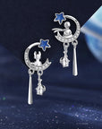 Little Prince and Fox Necklace and Earrings Set
