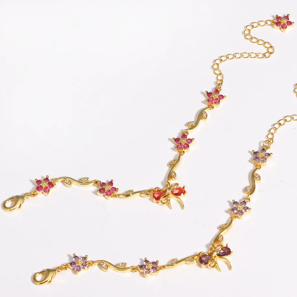 Ribbon Garden Bracelet - Misty and Molly