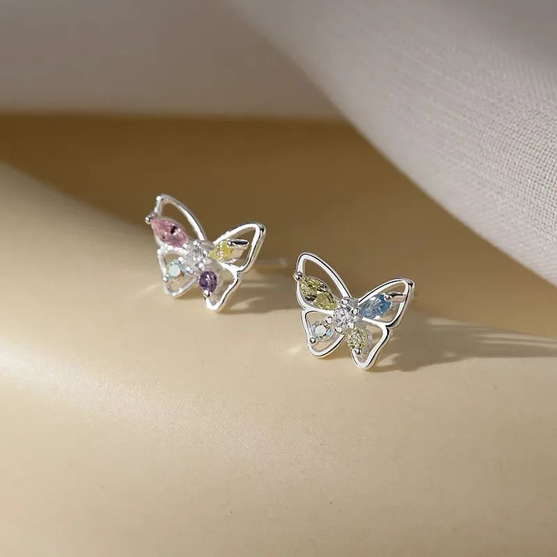 Rainbow Wings Butterfly Earrings - Misty and Molly