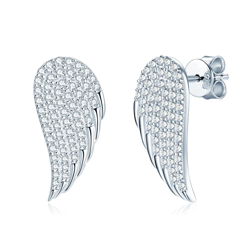 Angel’s Wings Moissanite Earrings - Misty and Molly