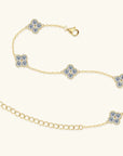 Timeless Clover Moissanite Bracelet