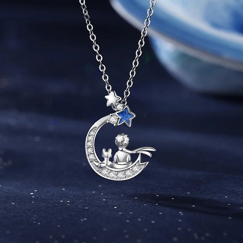 Little Prince and Fox Necklace and Earrings Set - Misty and Molly