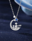 Little Prince and Fox Necklace and Earrings Set