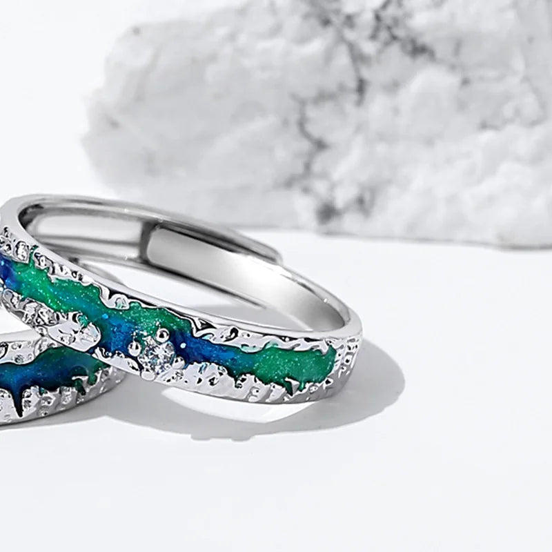 Aurora Promise Couple Rings - Misty and Molly