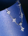Circle of Luck Clover Moissanite Bracelet
