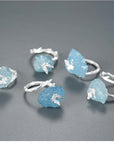 Handmade Aquamarine Crystal Butterfly Ring - Misty and Molly