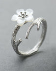 White Cherry Blossom Ring - Misty and Molly