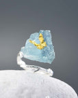 Handmade Aquamarine Crystal Butterfly Ring - Misty and Molly