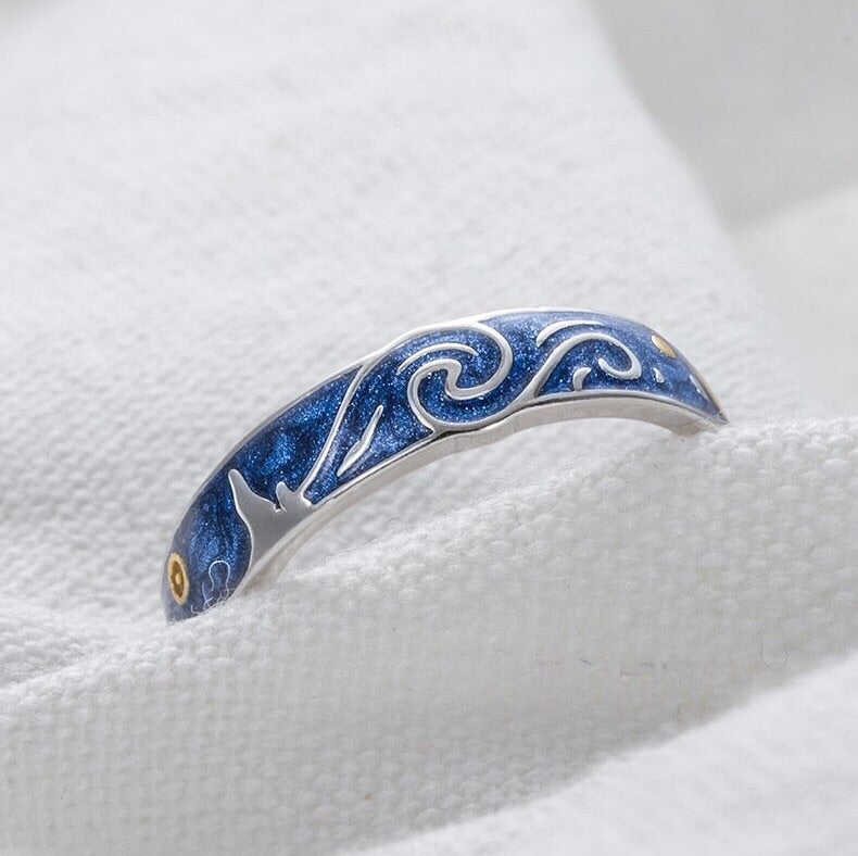 Starry Night Silver Ring - Misty and Molly