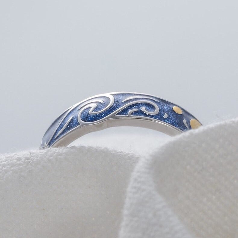 Starry Night Silver Ring - Misty and Molly