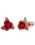 Red Rose Earrings - Misty and Molly