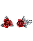 Red Rose Earrings - Misty and Molly