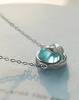 Mermaid's Tail Blue Pendant Necklace - Misty and Molly