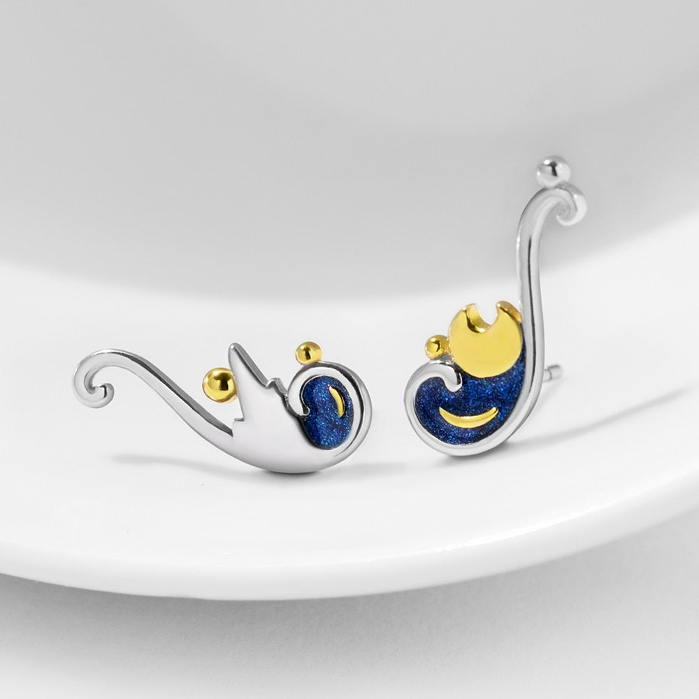 Starry Night Earrings - Misty and Molly