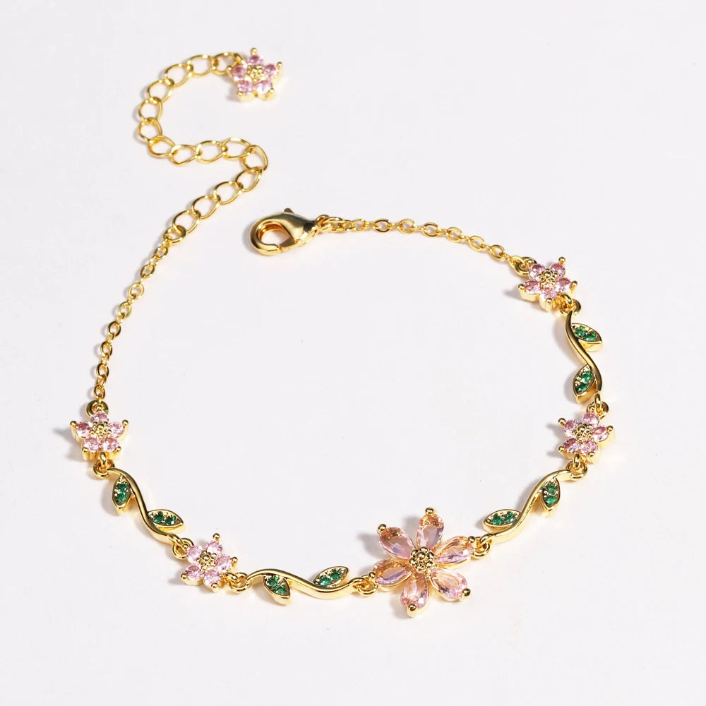 Flower Chain Bracelet - Misty and Molly