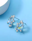 Starlit Moon Crystal Earrings