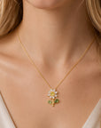 Daisy Bloom Pendant Necklace