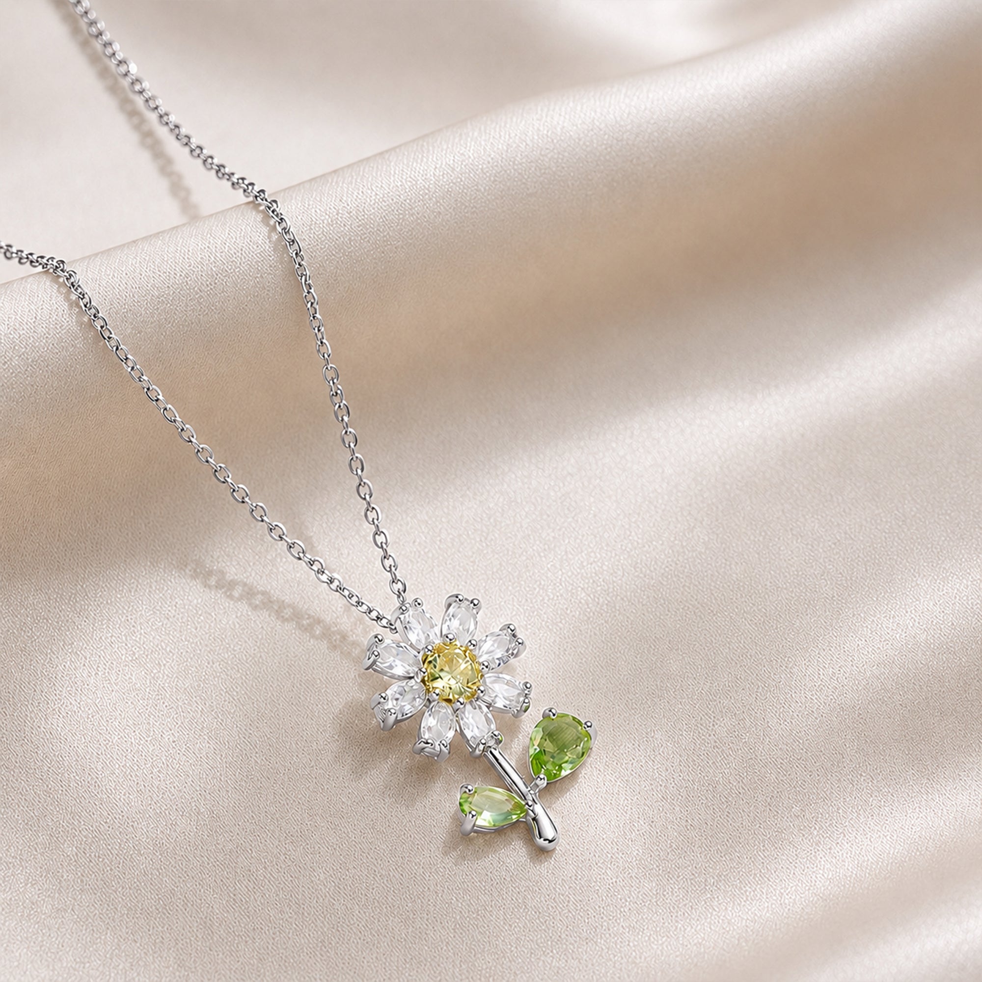 Daisy Bloom Pendant Necklace