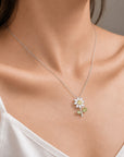 Daisy Bloom Pendant Necklace - Misty and Molly