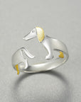 Pawfect Companion Dachshund Silver Ring - Misty and Molly