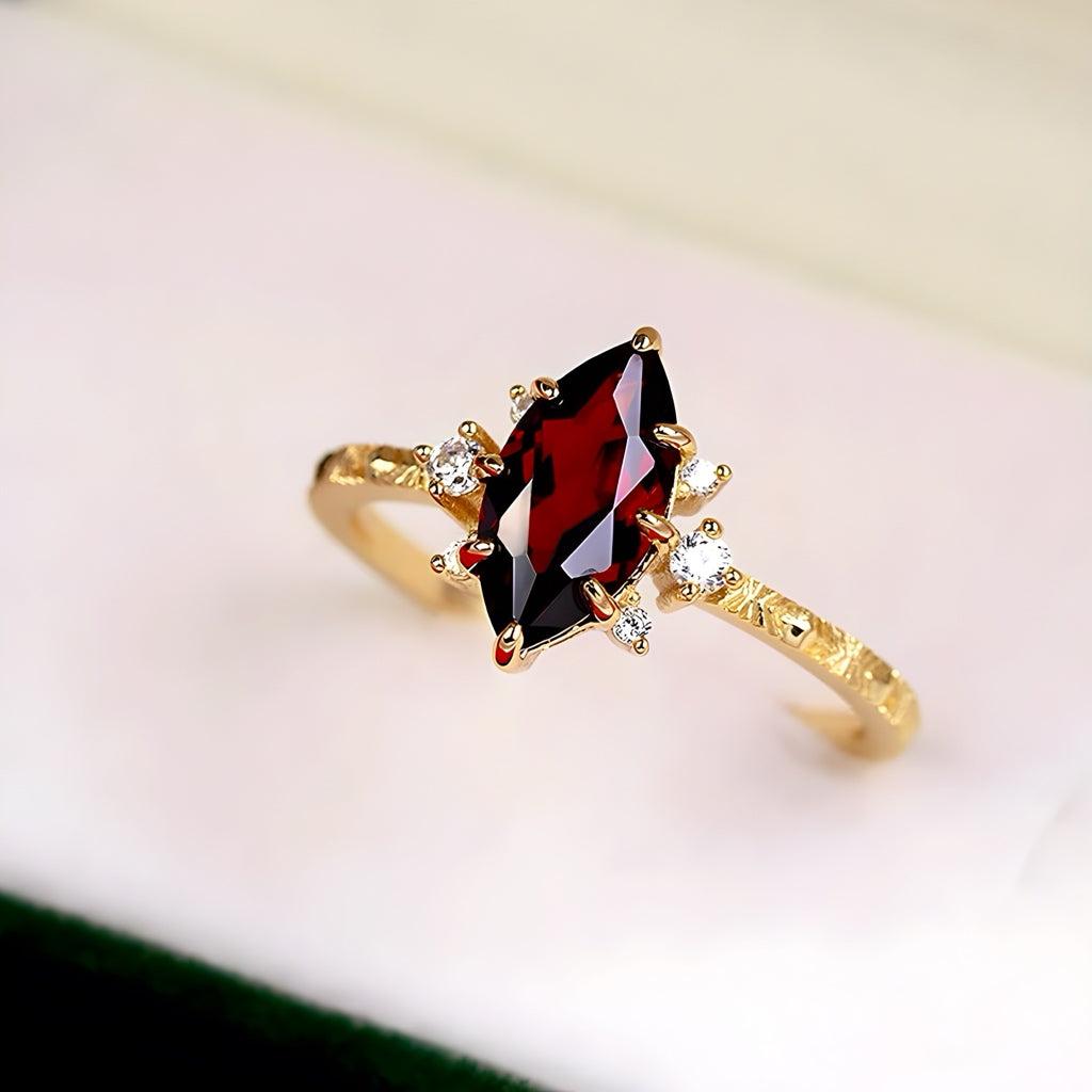 Crimson Nova Ring