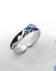 The Great Wave Ring Set