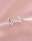 Violet Wings Butterfly Earrings