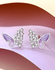 Violet Wings Butterfly Earrings