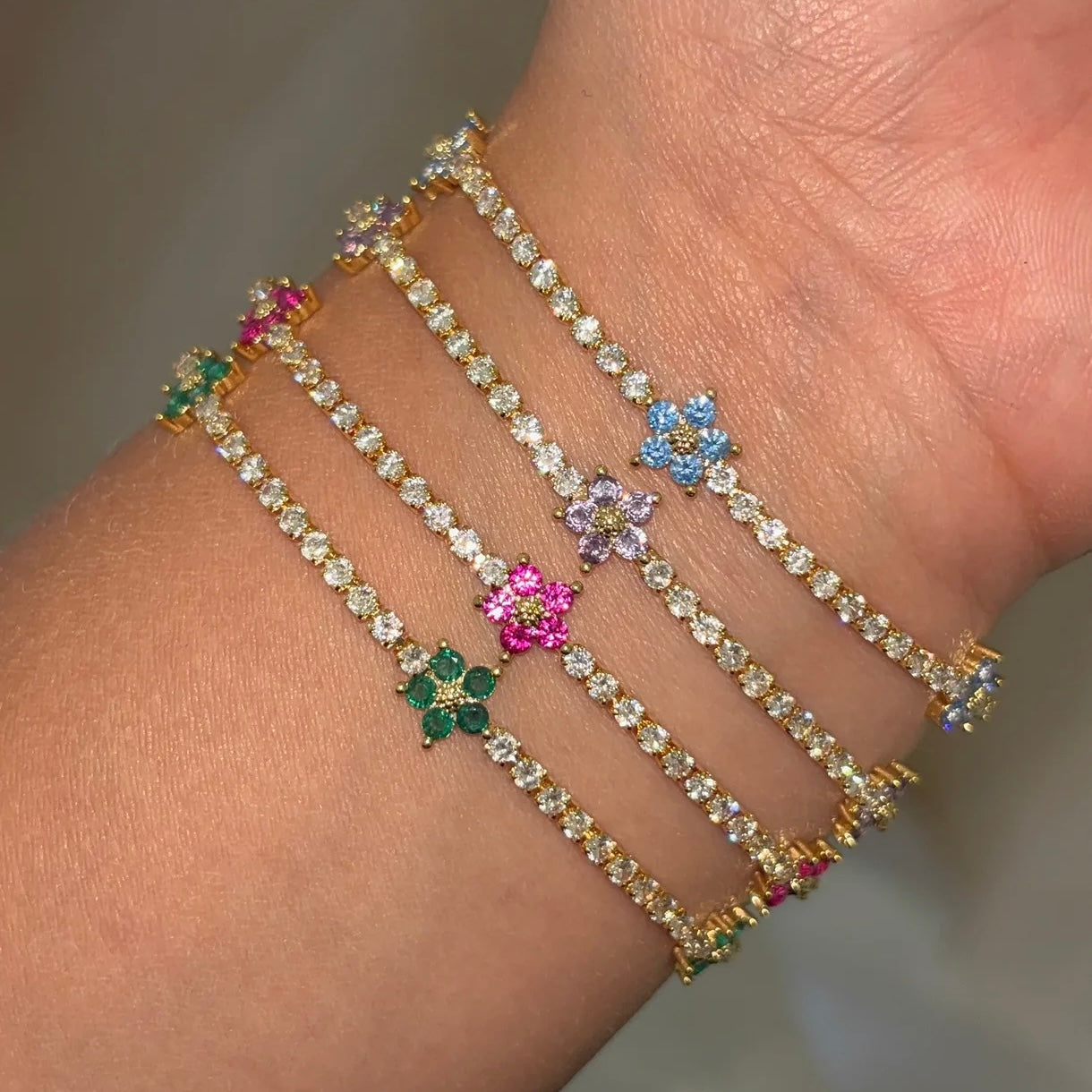 Flora Tennis Bracelet - Misty and Molly