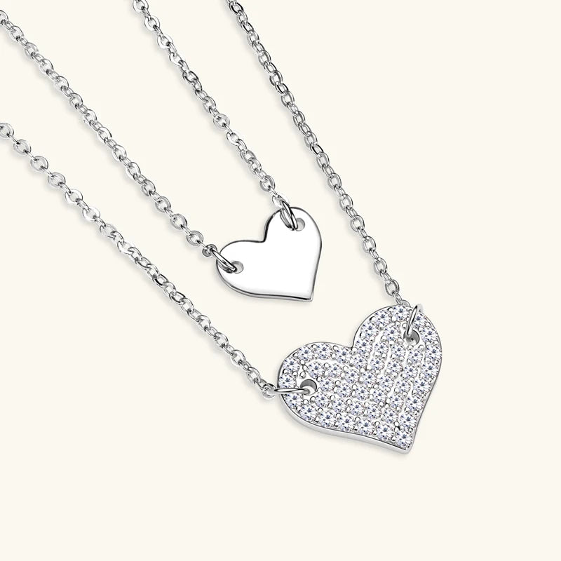 Heart-to-Heart Constellation Moissanite Necklace