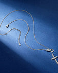 Infinite Faith Moissanite Cross Necklace