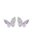 Violet Wings Butterfly Earrings