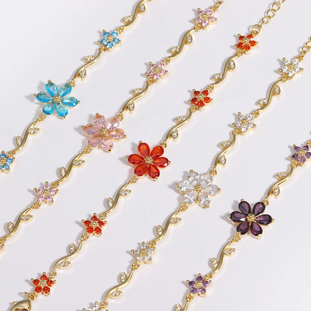 Flower Chain Bracelet - Misty and Molly