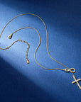 Infinite Faith Moissanite Cross Necklace