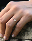 Starlight Cluster Moissanite Ring