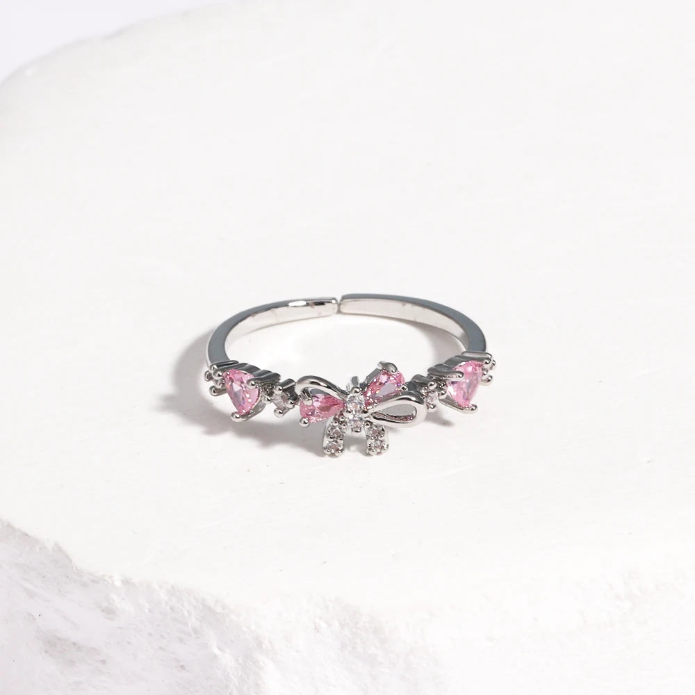 Crystal Bow Ring - Misty and Molly