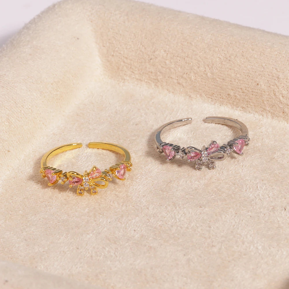 Crystal Bow Ring - Misty and Molly
