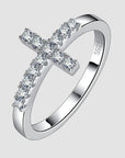 Sacred Promise Moissanite Cross Ring