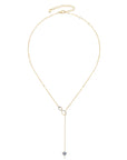 Endless Promise Infinity Lariat Moissanite Necklace