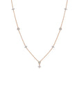Circle of Luck Clover Moissanite Necklace