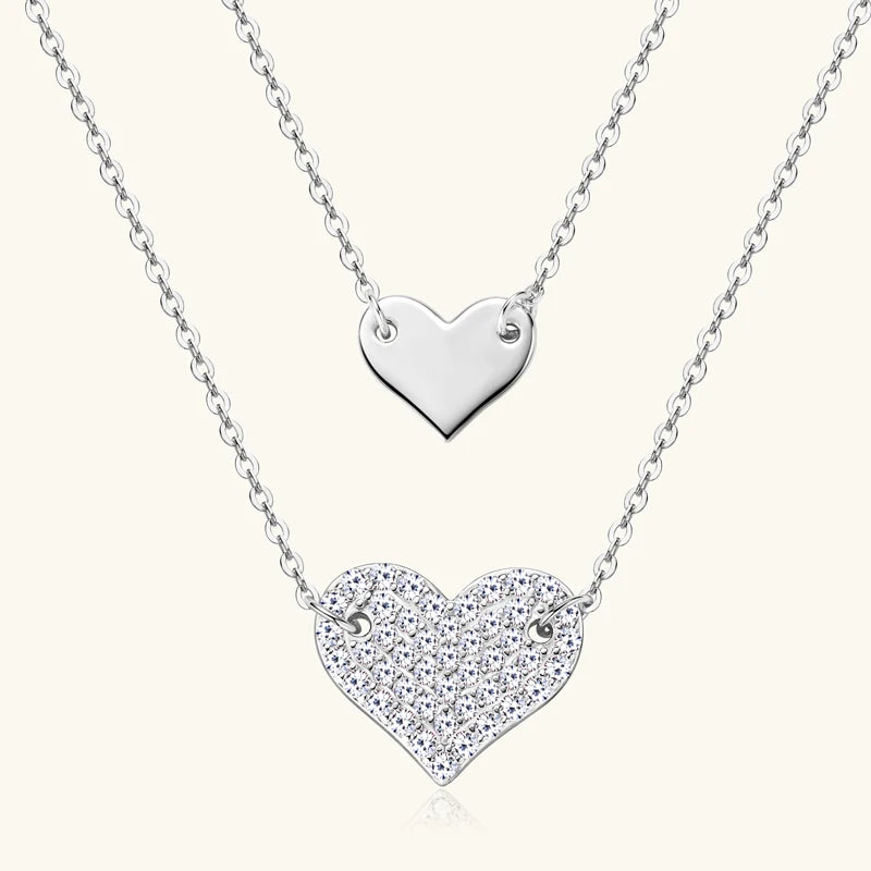 Heart-to-Heart Constellation Moissanite Necklace
