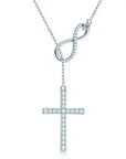 Infinite Faith Moissanite Cross Necklace