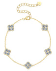 Timeless Clover Moissanite Bracelet