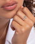 Sacred Promise Moissanite Cross Ring