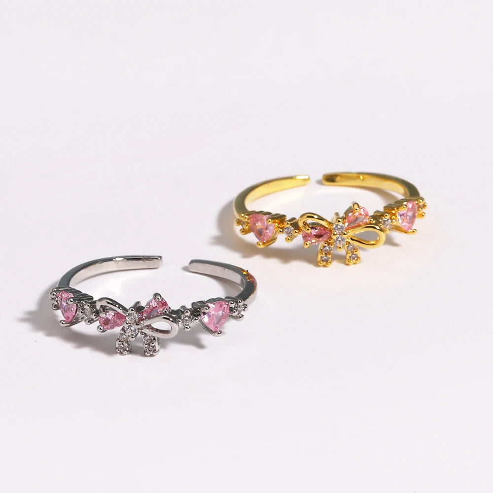 Crystal Bow Ring - Misty and Molly